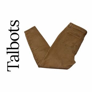 Talbots Women’s Plus Size 16 Brown Jeggings / Jeans Denim Like Skinny Pants